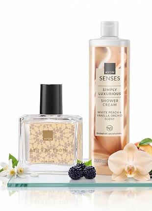 Attraction avon 30 ml, та крем гель для душу 500 мл , набір ейвон за суперціною