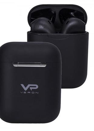 Навушники bluetooth-гарнітура veron (vr-01) tws bluetooth earphone — colorful sound black