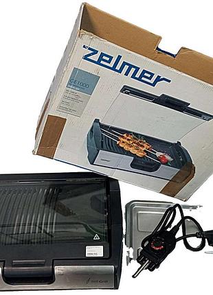 Электрический гриль шашлычница б/у zelmer ge 1000