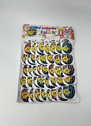 Піротехнічні іграшки-хлопавки «mini colorful ball luck» (граната-сюрприз)