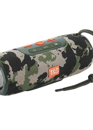 Портативная колонка bluetooth tg341, с функцией speakerphone, радио, camouflage тм tg