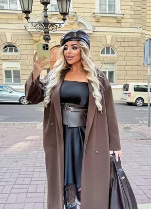 Пальто довге кашемір 4