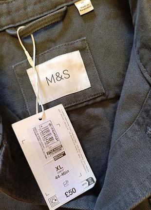 Куртка marks & spencer pure cotton chore jacket (xl) 6
