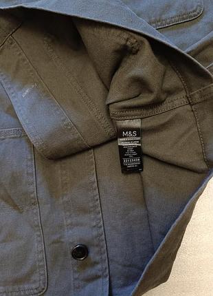 Куртка marks & spencer pure cotton chore jacket (xl) 7