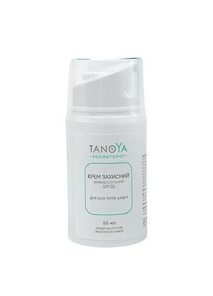 Крем tanoya захисний універсальний spf 30 для всіх типів шкіри 50 мл
