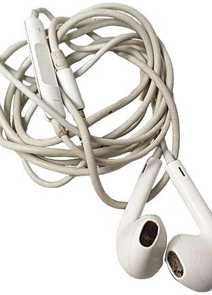 Наушники bluetooth-гарнитура б/у apple earpods (3.5 мм)