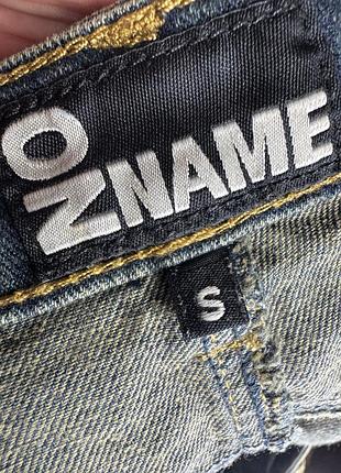 Джинсові шорти з стразами no name 7
