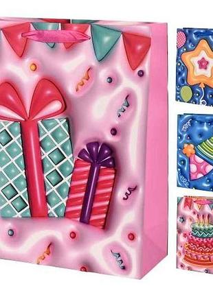 Пакет подарочный s sweets 3d 18*23*8см бумажный r98654 тм stenson