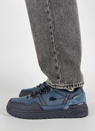 Чоловічі кросівки lacoste t-clip winter gtx navy black 2