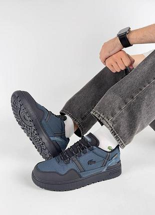 Чоловічі кросівки lacoste t-clip winter gtx navy black 7