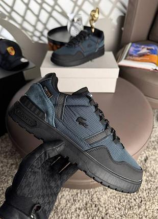 Чоловічі кросівки lacoste t-clip winter gtx navy black 5