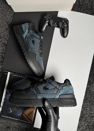 Чоловічі кросівки lacoste t-clip winter gtx navy black 10
