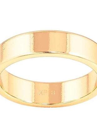 Каблучка позолота 18k американка обручка 5мм (11908) р.21 тм xuping
