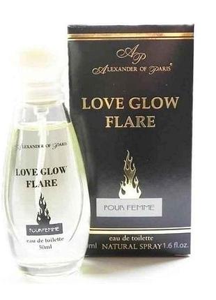 Туалетна вода жін. love glow flare (50мл.) тм aop