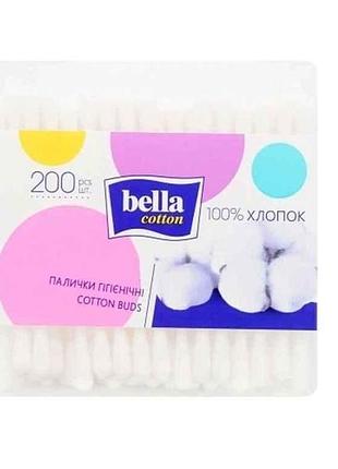 Ватные палочки 200шт гигиеничные соton тм bella