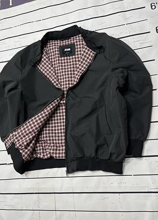 Куртка чоловіча harrington бомбер чорна xxl 2