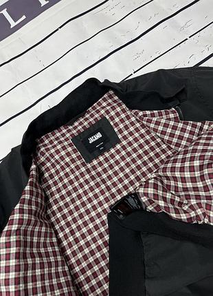 Куртка чоловіча harrington бомбер чорна xxl 5