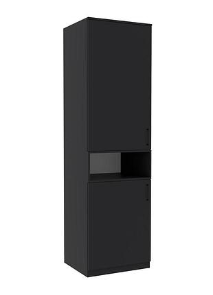 Шафа для одягу континент tetris т-5 антрацит 600/520/2100 мм, дсп, модульна система
