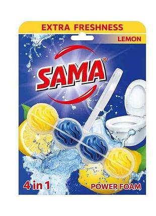 Блок для туалетів 1шт лимон 65г тм sama