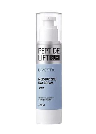 Дневной крем livesta с пептидами из spf15 peptidelift 30+ 50 мл