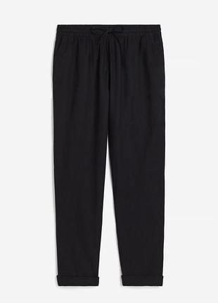 Штани mom h&m, m бавовна + льон