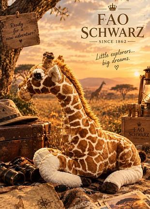 М'яка іграшка жираф fao schwarz
