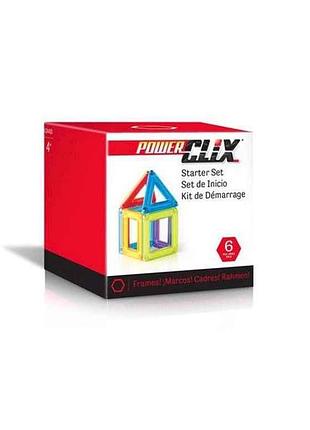Конструктор магнітний 6 powerclix frames базовий набір (g9480) тм guidecraft