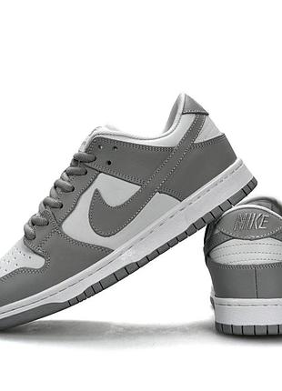 Женские красивые кроссовки nike sb dunk low pro серые крутые летние популярные замшевые кеды удобны красивые брендовые найк сб