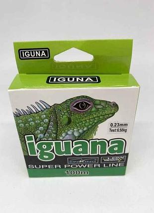 Лiска iguana 0,23мм 6,5кг 100м прозорий sm-y-18-023 тм prc