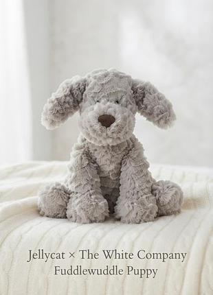 М'яка іграшка собака jellycat fuddlewuddle puppy сірий