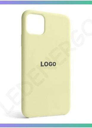 Чехол силіконовий жовтий для apple iphone 11 pro max накладка з відкритою камерою для смартфона sku_27 sku_stcom_2710000183839