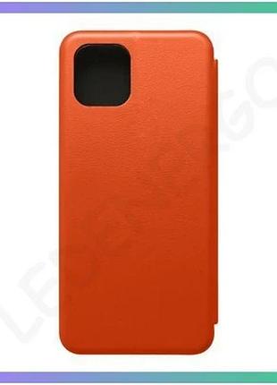 Чехол-книжка premium для samsung galaxy a03/a035 2021 оранжевый с карманом для карт шкірозамінник sku_ sku_stcom_2710000262732