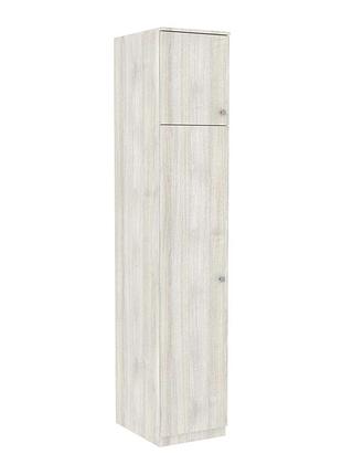 Пенал для одягу favorit f-3 антрацит 400/530/2100 мм дсп континент для дитячої кімнати дуб шамоні світлий