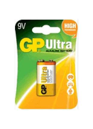 Батарейка щелочная 6lf22 ultra alkaline 9.0v 1604au-5ue1 1шт (блистер) тм gp