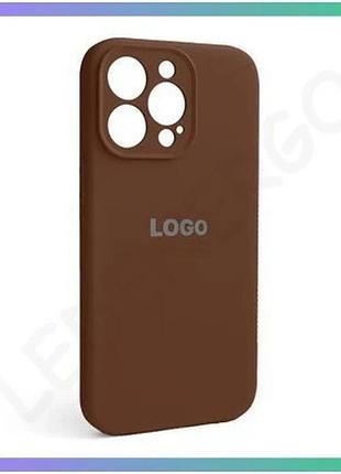 Чехол full silicone case для apple iphone 13 pro коричневый накладка с закрытой камерой для смартфона sku_stcom_2710000313274