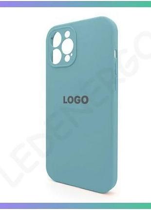 Чехол full silicone case для apple iphone 12 pro max с закрытой камерой синий силиконовая накладка sku sku_stcom_2710000244998