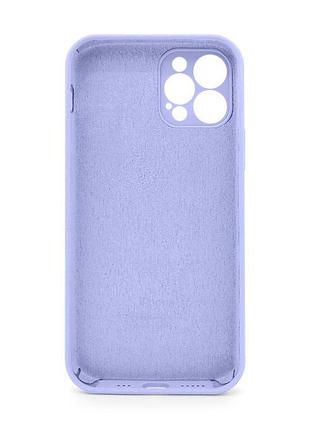 Чехол full silicone case для apple iphone 12 pro max лавандовый накладка без логотипа закрытая камера sku_stcom_2710000258339 2