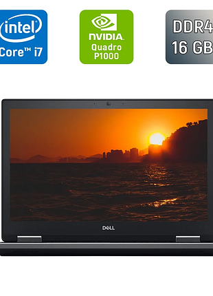 Мобільна робоча станція б-клас dell precision 7530 / 15.6" (1920x1080) ips / intel core i7-8850h (6 (12) ядра по 2.6 - 4.3 ghz) /