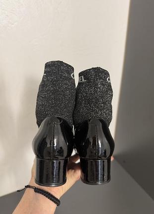 Туфли ботильоны сапог чулок chanel 6