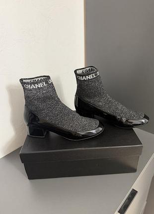 Туфли ботильоны сапог чулок chanel