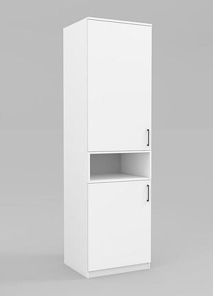 Шафа для одягу континент tetris т-5 антрацит 600/520/2100 мм, дсп, модульна система білий