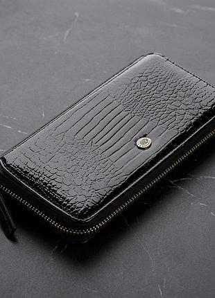 Гаманець жіночий st leather 18437 (s7001a) натуральна шкіра чорний