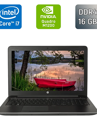 Мобильная рабочая станция б-класс hp zbook 15 g4 / 15.6" (1920x1080) ips / intel core i7-7700hq (4 (8) ядра по 2.8 - 3.8 ghz) / 16
