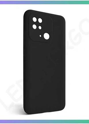 Чехол силиконовый для xiaomi redmi 10c черный защитная накладка без логотипа для телефона sku_27100003 sku_stcom_2710000358732
