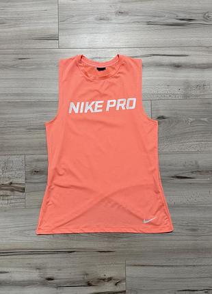 Спортивна майка найк nike pro women's training tank top, факт xs, оригінал