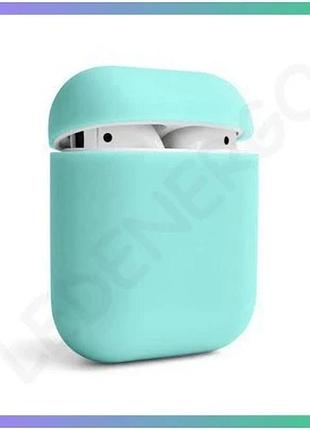 Чехол для airpods slim мятный силиконовый защитный чехол для наушников apple airpods sku_2710000176275 sku_stcom_2710000176275