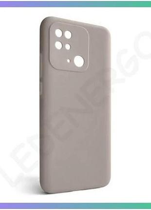 Чехол full silicone case для xiaomi redmi 10c серый силиконовая накладка без логотипа защитный чехол s sku_2710000241904