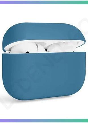 Чехол для airpods pro slim синий силиконовый защитный чехол для наушников apple sku_2710000192565 sku_stcom_2710000192565