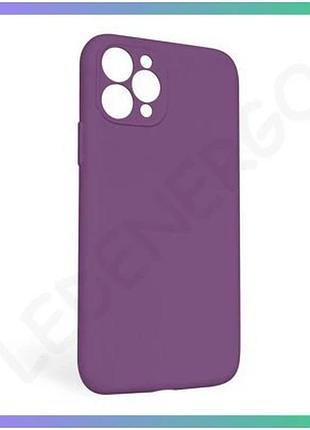 Чехол силиконовый для apple iphone 11 pro max фиолетовый закрытая камера без логотипа чехол-накладка s sku_stcom_2710000254577