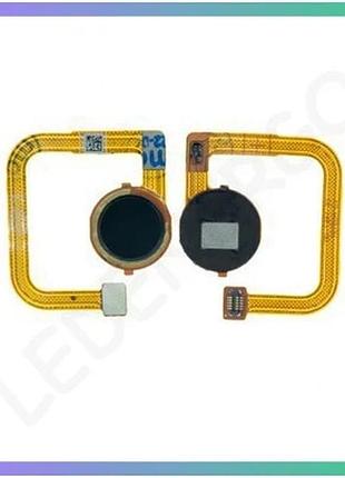 Шлейф для xiaomi redmi note 9 и redmi 10x с сканером отпечатка пальца черный high quality sku_27100003 sku_stcom_2710000341161